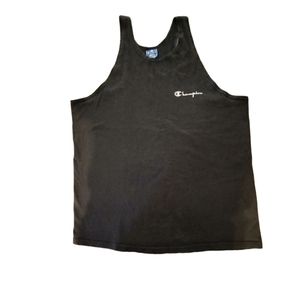 Vintage Champion Logo T Shirt 90's USA Made Script Gym Tank Size XL